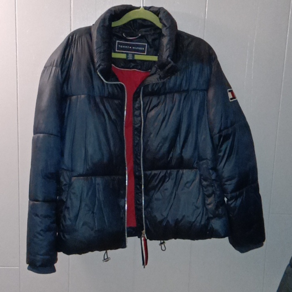 Tommy Hilfiger Womens Navy Puffer Jacket